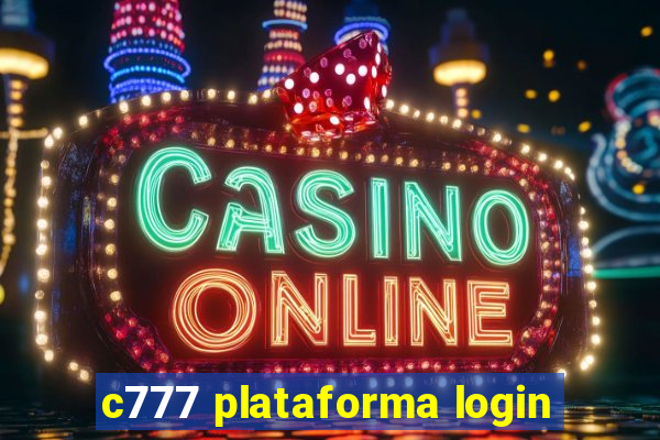 c777 plataforma login